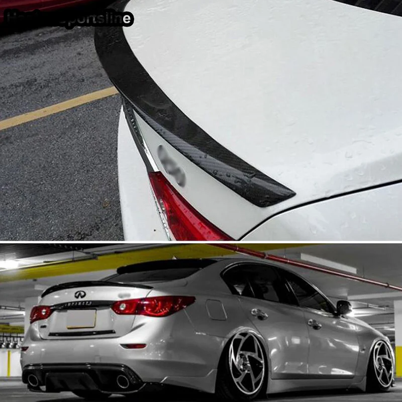

Q60 Carbon Fiber Rear Trunk Lip Spoiler Car Wing for Infiniti Q60 2018 2019