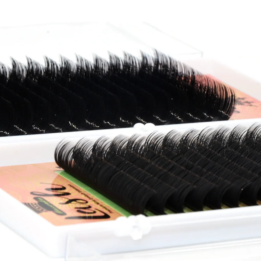 

MASSCAKU Fast Shipping 16rows/case premium natural synthetic mink individual eyelash extension makeup maquiagem cilios