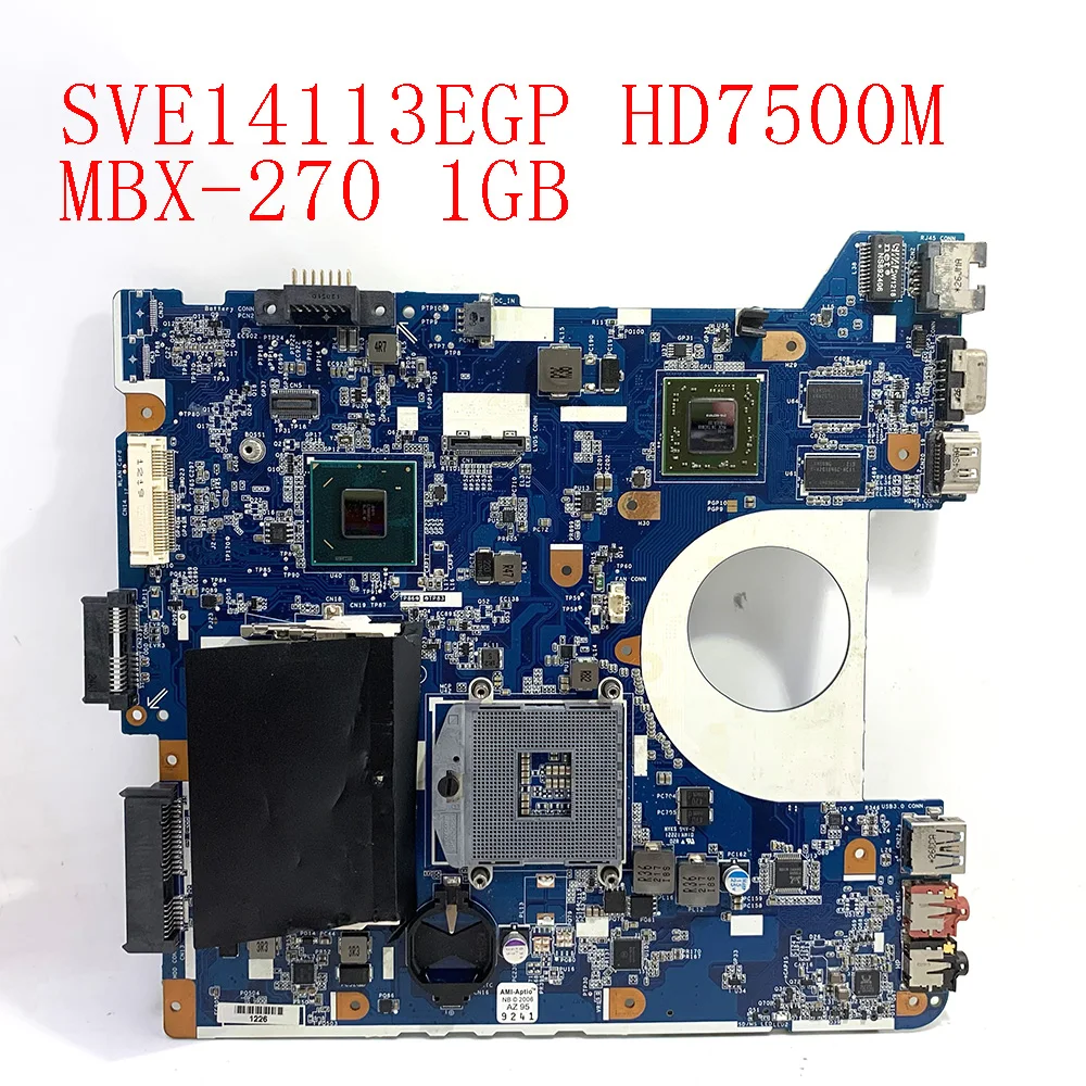 Материнская плата для ноутбука SONY MBX 270 HD7500M 1GB HM76 V170 REV 1 2 протестирована