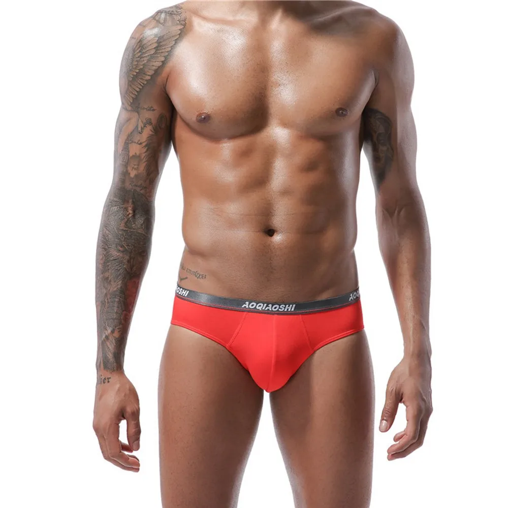 

Men Underwear Modal Double-Layer U-Convex Large Pocket Briefs Sexy Shorts Underpants Cock Pouch Gay Men Briefs Scrotum Panties