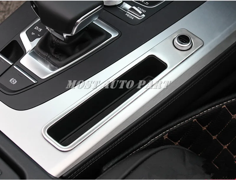 

Stainless Steel Interior Center Console Gear Box Volume Knob Cover Trim For Audi Q5 2017-2021 1pcs Car Decoration