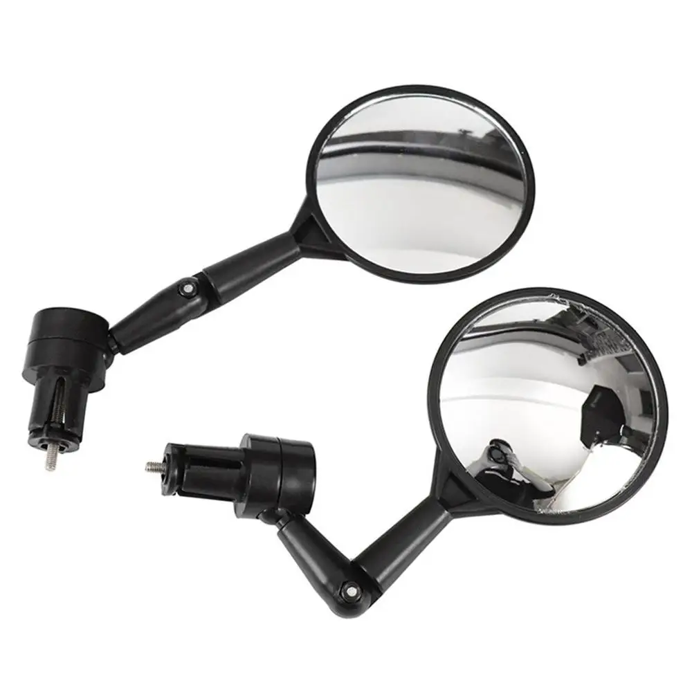 Sepeda Stang Spion Universal Gunung Sepeda Kaca Spion Wide-Angle Cermin Datar Peralatan Berkuda