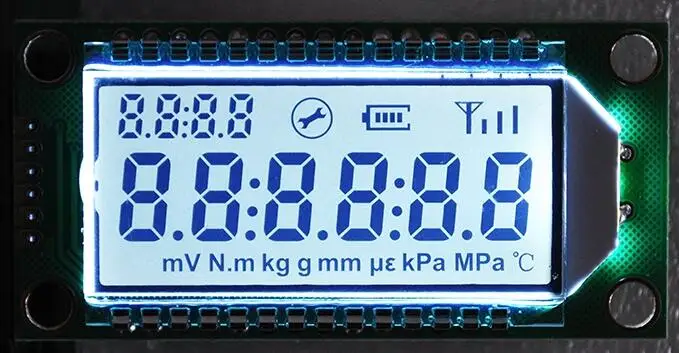 5V White Backlight TN положительный 6-знака после запятой сегмент ЖК-дисплей Панель модуль PCF8576 Водительская подушка безопасности белая/Голубая/зеленая желтая задняя подсветка - Цвет: 5V White Backlight