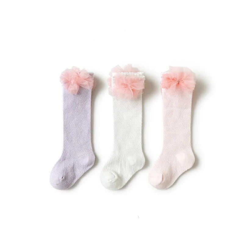 3 пары/Лот носки для новорожденных тонкие дышащие сетчатые мальчиков и девочек с