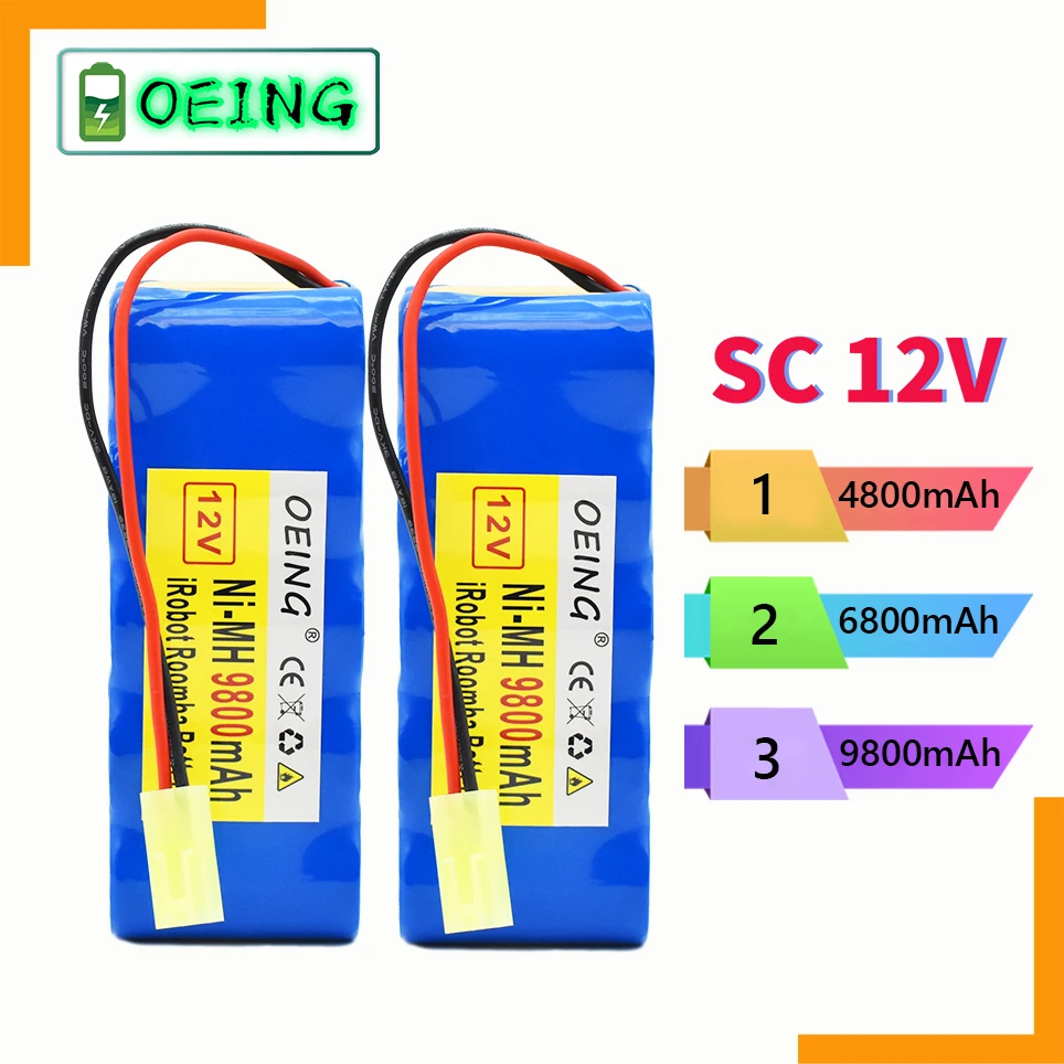 

2021 SC 9800mAh for Rowenta 12V battery pack RH5488 RH846301 RH846901 RS-Rh5205 vacuum cleaner Sweeper Robotics