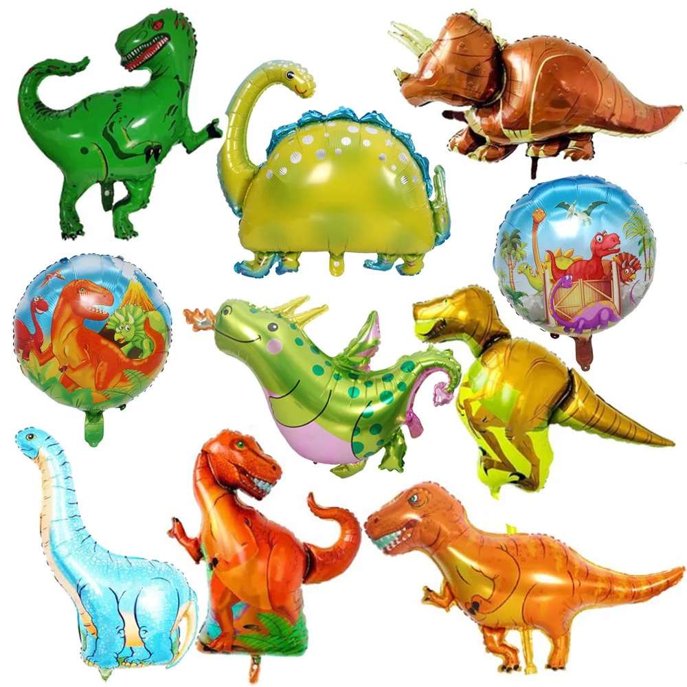 Динозавр вечерние шары одноразовые посуда набор С Днем Рождения баннер Дино