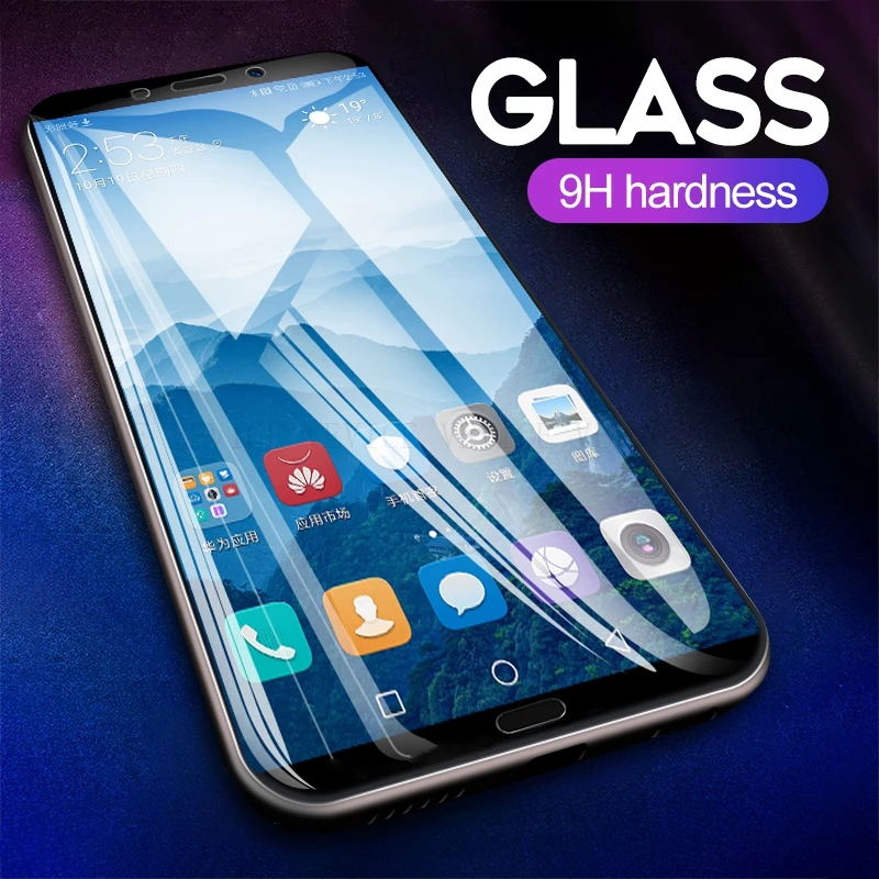 Ультра тонкое полное покрытие стекло для huawei P20 Pro P10 P9 Lite Mini mate закаленное Honor 9 10