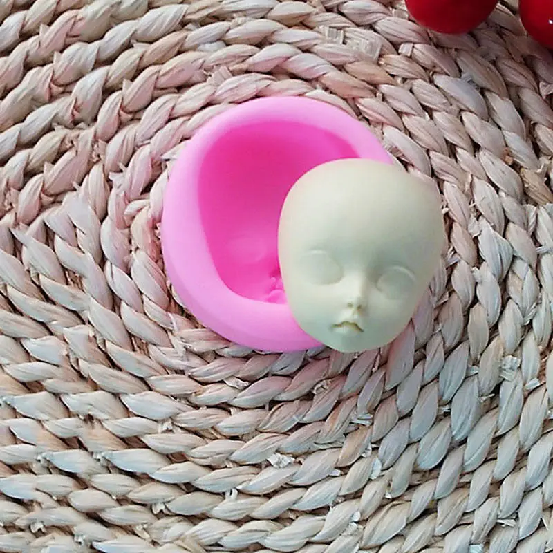 Формы из полимерной глины 3D Силиконовый гель BJD человеческие куклы голова лицо