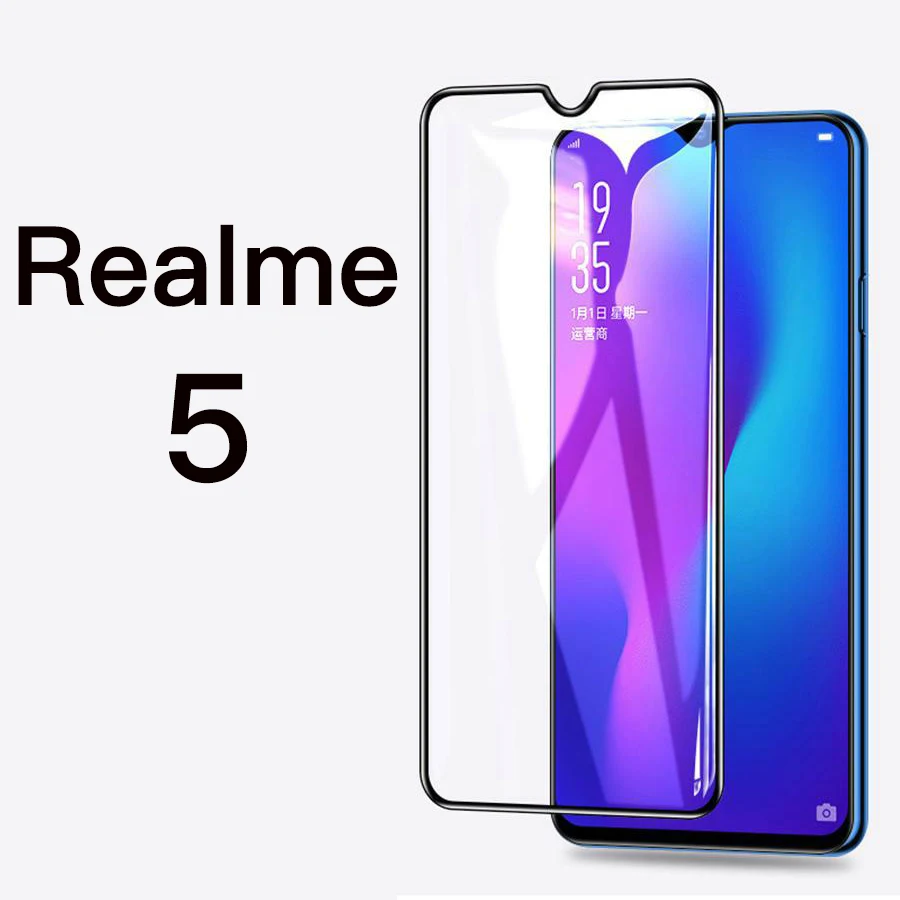 Realme 5 GFAITH для Realme 3 Защитная пленка для экрана, 3D Полностью закаленное стекло для экрана для Realme 3 Pro 2 Pro C2 стекло Realme 5 Pro X2 Pro - Цвет: Realme 5