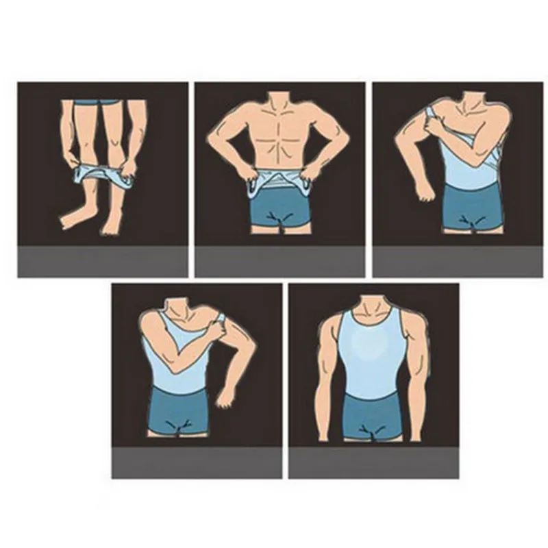 Жилет мужской утягивающий однотонный Утягивающее нижнее белье рубашка без