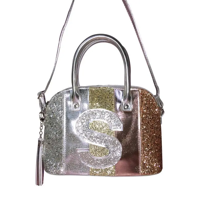 Популярные женские сумки на плечо Xiuya Y2K 2021 блестящая сумка-тоут через с кисточкой