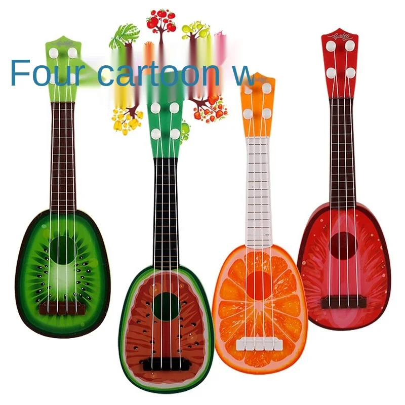 ukulele spielzeug musik kleinkind spielzeug 2 4 jahre baby spielzeug für lernen obst nette stil spielzeug gitarre kinder spielzeug hause schule s