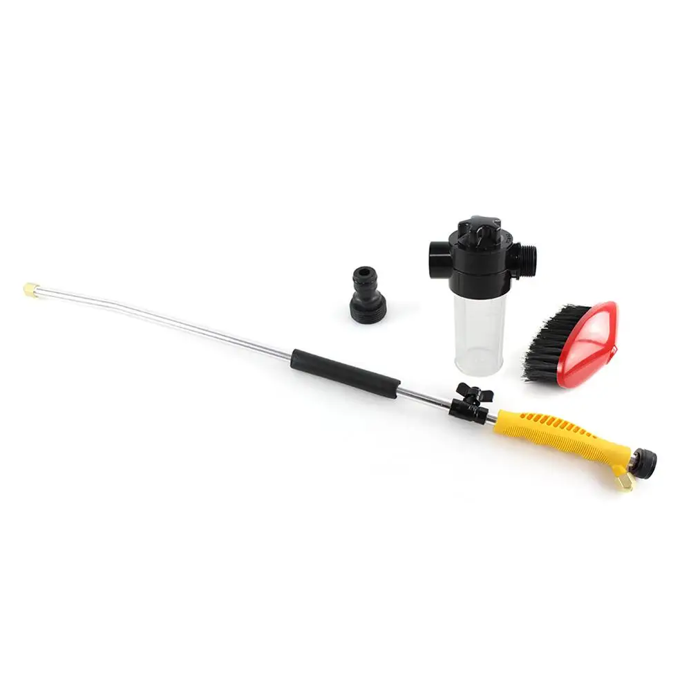 Бытовой съемный пенный горшок высокого давления с щеткой и длинным стержнем