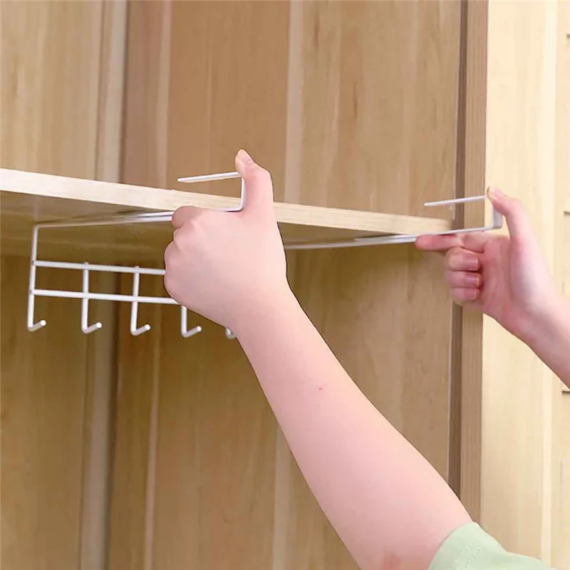 Hanging Iron Rack Storage Kitchen Organizer Pot Pan Ceiling Holder Shelf Hooks basket cabinet under kitchen A1 | Дом и сад