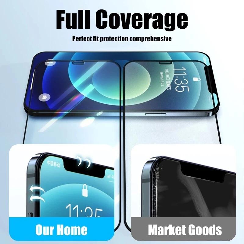 1 5 pcs 9d tempered glass for iphone 12 13 mini 7 8 6 6s plus xr x xs max se2020 screen protectors for iphone 13 12 11 pro max free global shipping