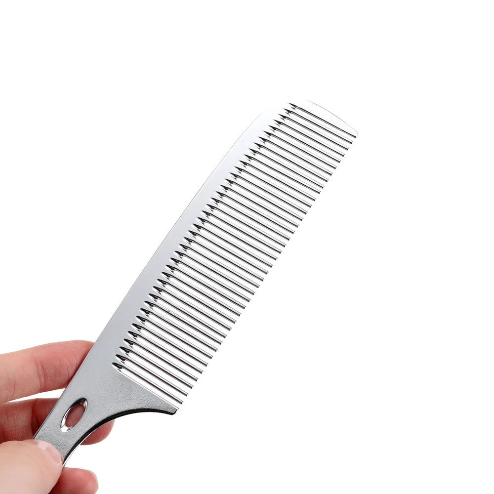 Алюминиевая металлическая расческа для стрижки волос Антистатическая