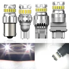 Светодиодная автомобильная лампа Canbus 2x1156 BA15S P21W 7506 T20 W215W 7443 P215W W21W 7440 BA15S BAY15D PY21W, стосветильник s, фонарь заднего хода