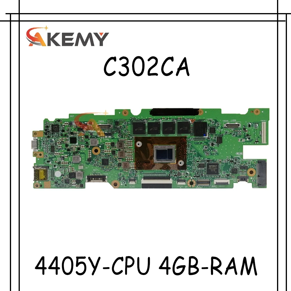 

Материнская плата Akemy для ASUS Chromebook Flip C302C C302CA Laotop, материнская плата C302CA с 4405y-процессором, 4GB-RAM 32G-SSD