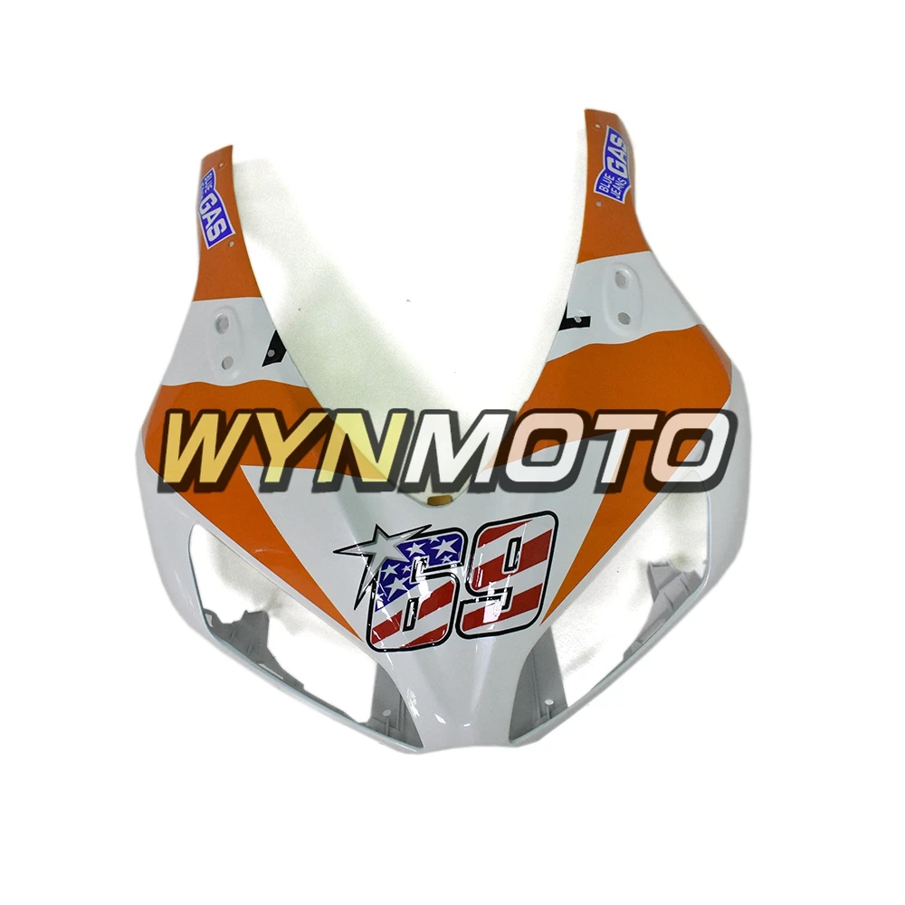Полностью белые оранжевые Обтекатели Repsol для Honda CBR1000RR 2006 2007 год 06 07 пластмассовый