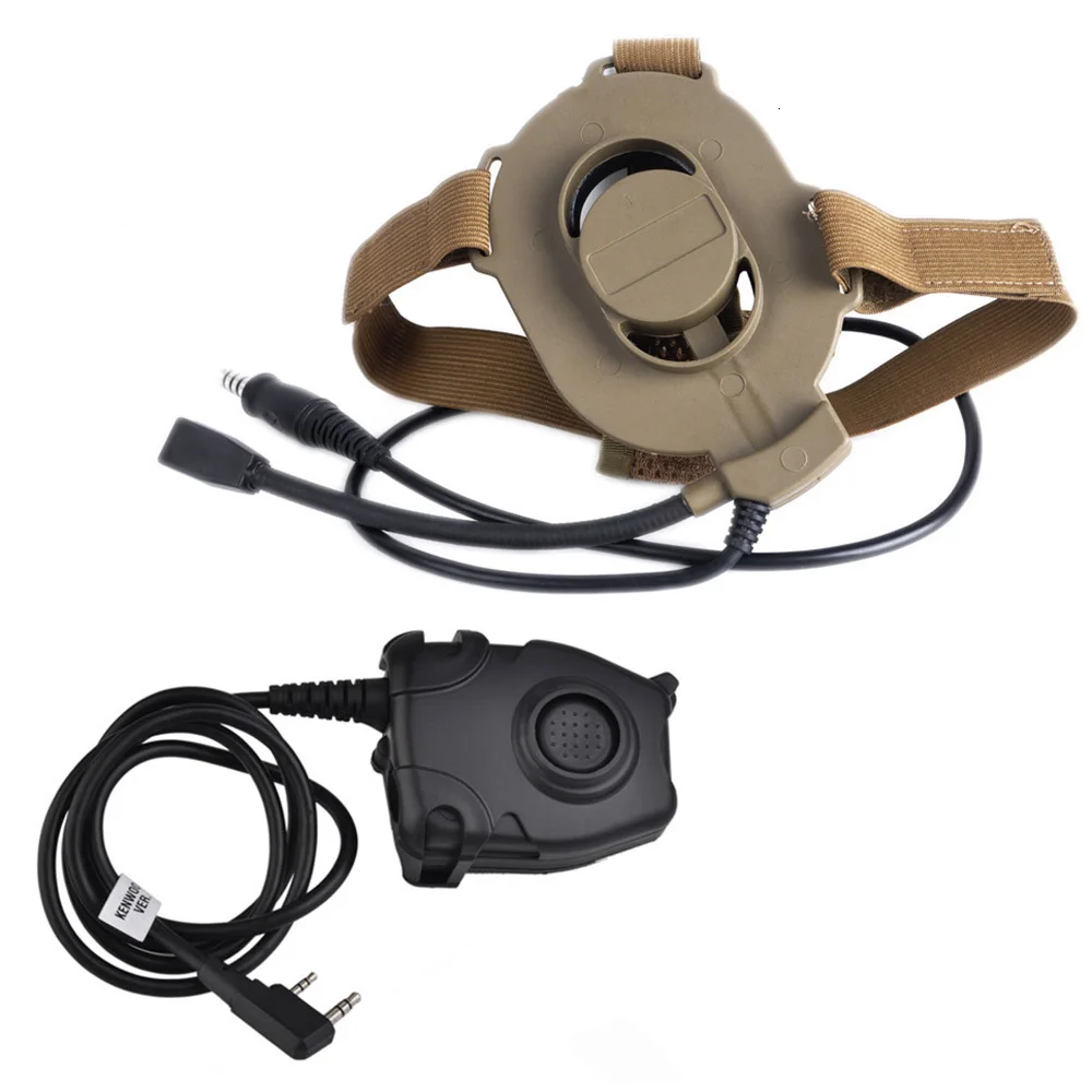 Z-Tactical страйкбол Боуман элита II Гарнитура Охота для Kenwood носимые наушники тактические контакты PTT Pin военный Z-TAC Midland DE