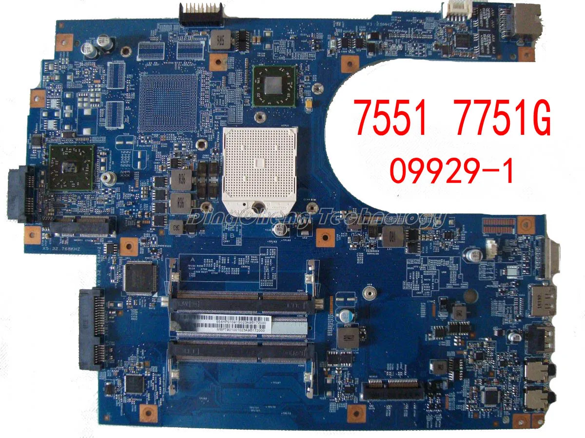 HOLYTIME ноутбук материнская плата для Acer 7551 JE70-DN MB 09929-1 48.4HP01.011 AMD процессор с