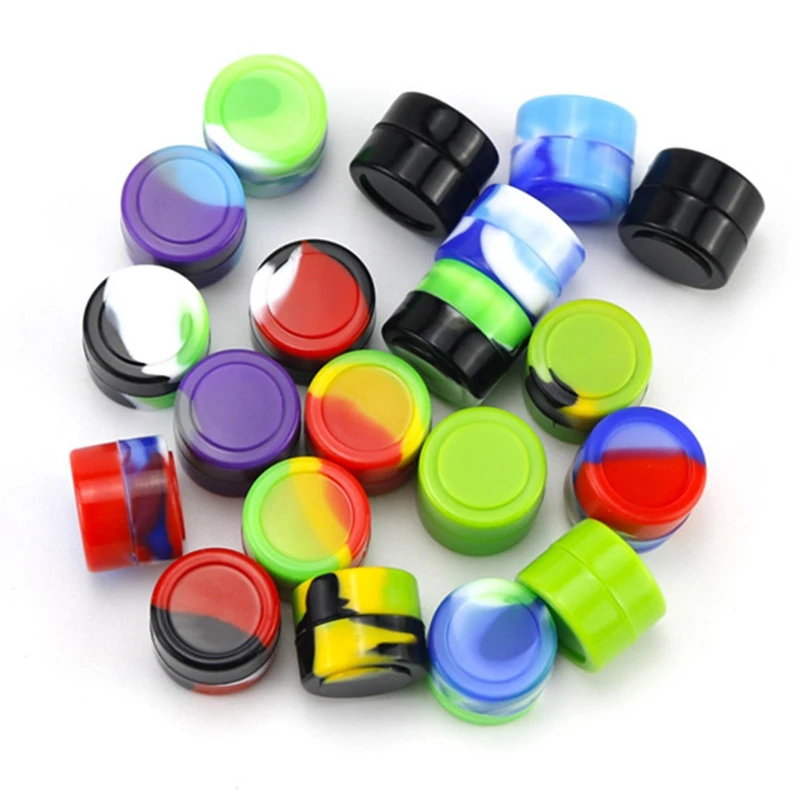 1 шт. 2 мл мини круглый антипригарный силиконовый контейнер для воска Bho масла