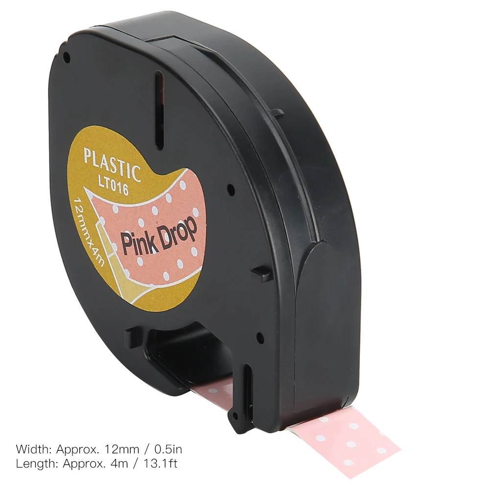 Лента для этикеток милые Ленточные этикетки термобумага розового цвета 12 мм x 4 м