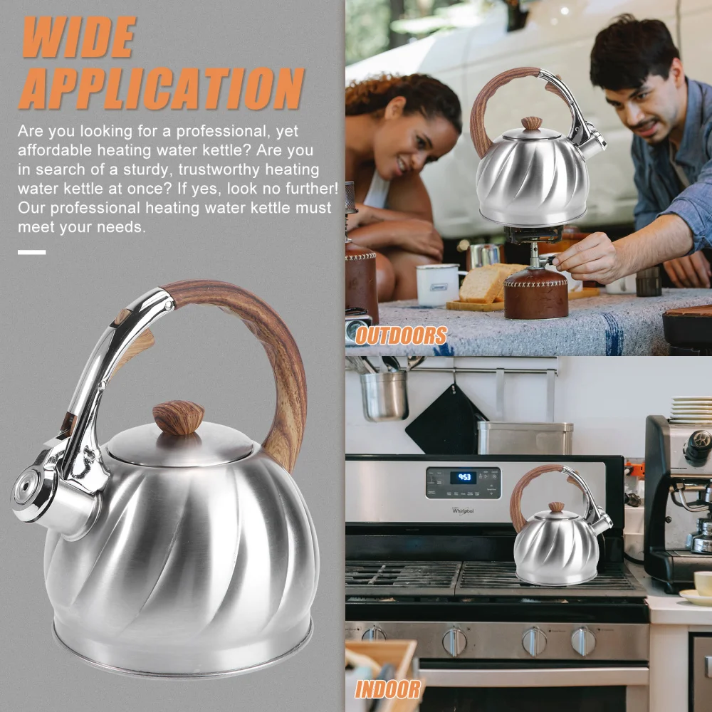 

1Pc Whistling Tea Kettle Water Boiling Kettle Teakettle Heating Water Pitcher