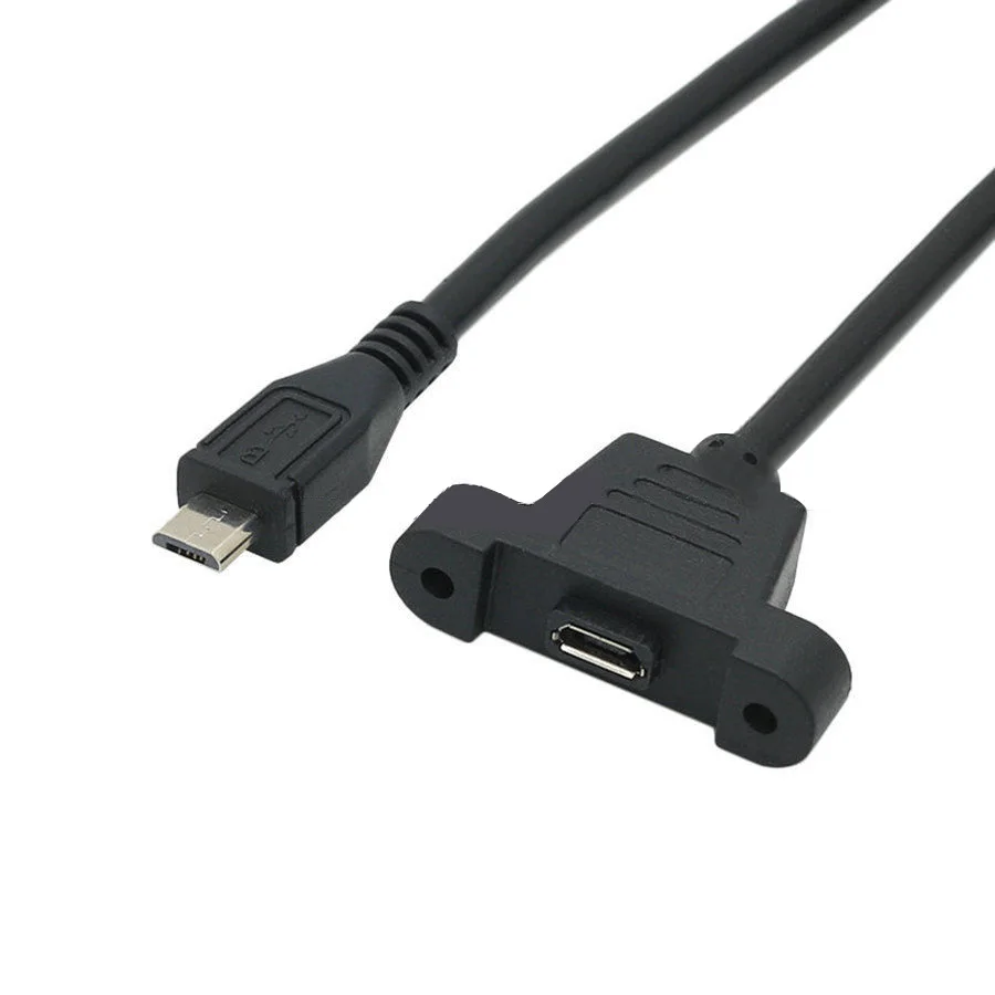 Удлинитель Micro USB с винтом для передачи данных Практичный Прочный 5 контактный