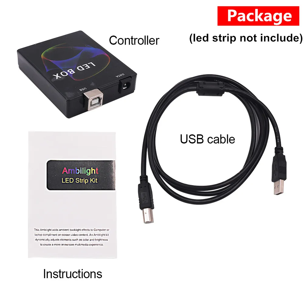 ЖК-монитор WS2811 WS2812B SK6812 с RGB-подсветкой для ПК 5 в постоянного тока | Освещение