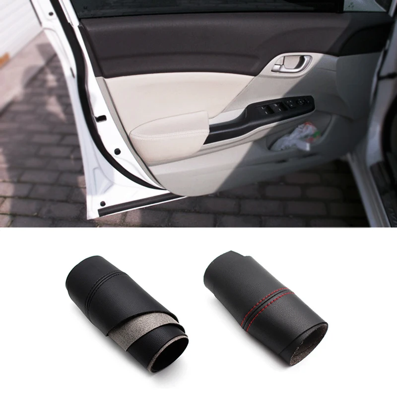 

For Honda Civic 9th Gen 2012 2013 2014 2015 4pcs Microfiber Leather Interior Door Panels Guards / Door Armrest Panel Cover Trim