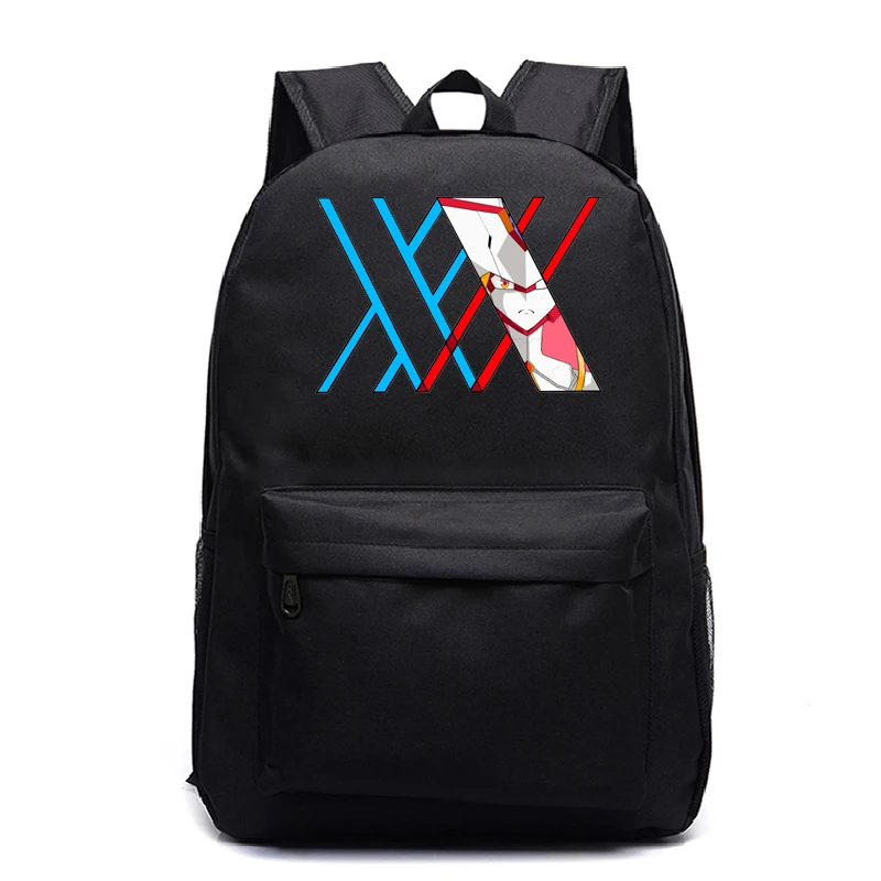 

Модные рюкзаки для школы, любимый в FRANXX, школьный рюкзак для девочек-подростков с Аниме Манга, женский черный рюкзак, рюкзаки