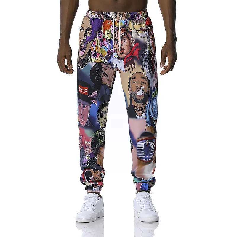 

Men's Women's 3D Anime Cartoon Sports Pants Character graffiti print jogging long pants Classic fashion loose casual trousers