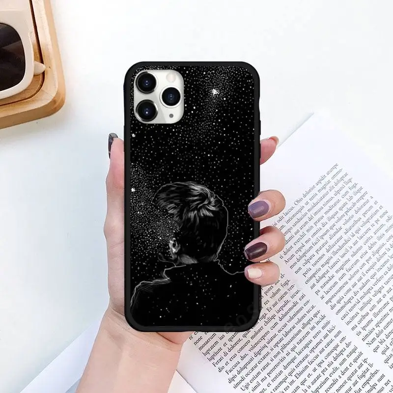 

Cartoon Lover Plant astronaut line Phone Case for iPhone 11 12 pro XS MAX 8 7 6 6S Plus X 5S SE 2020 XR Luxury shell funda coque