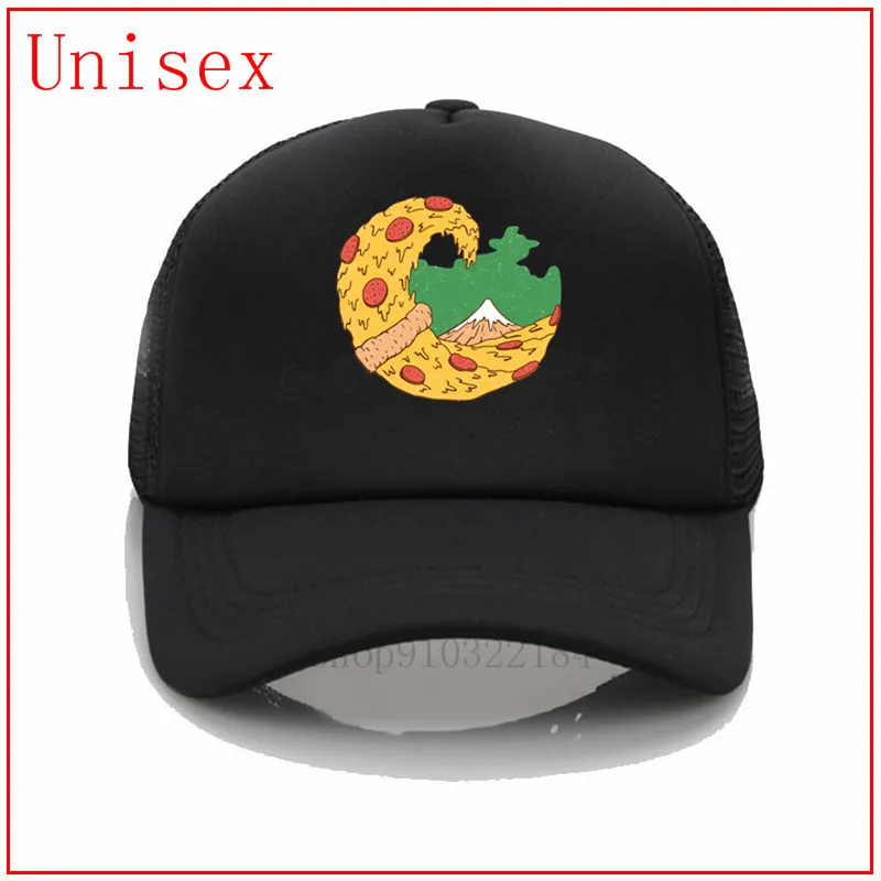 The Great Pizza of Kanagawa Japan Fuji Mountain trucker hat hats for men baseball fitted anime dad | Аксессуары для одежды