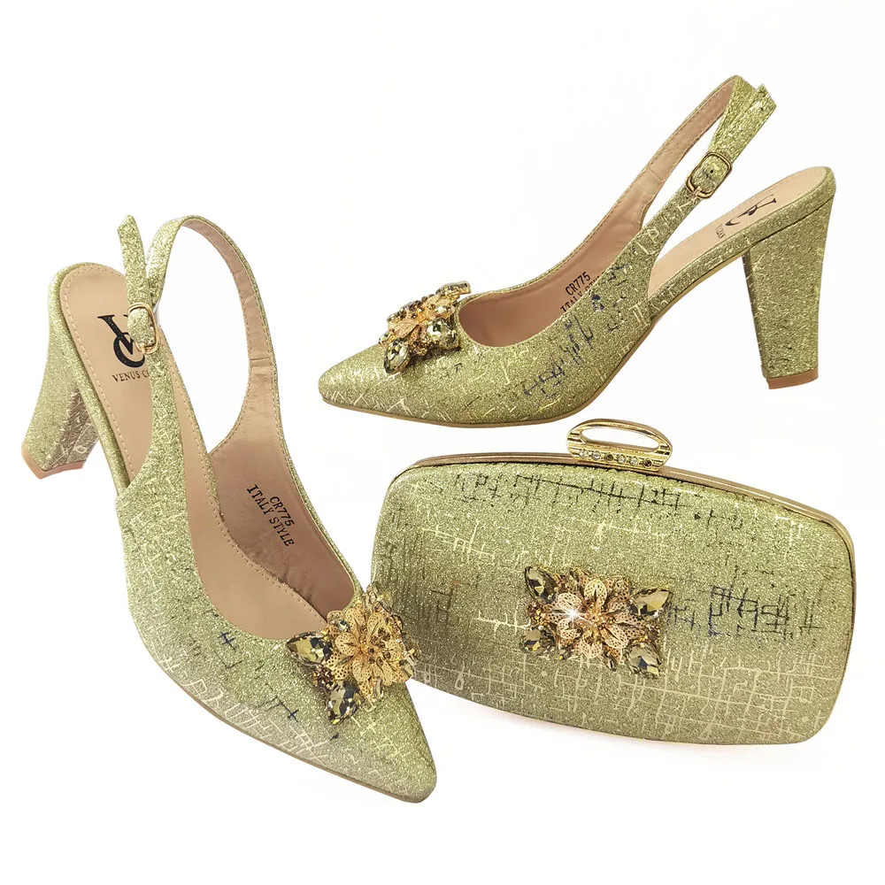 Doershow хорошая цена африканская Свадебная обувь Итальянская с подходящими сумками