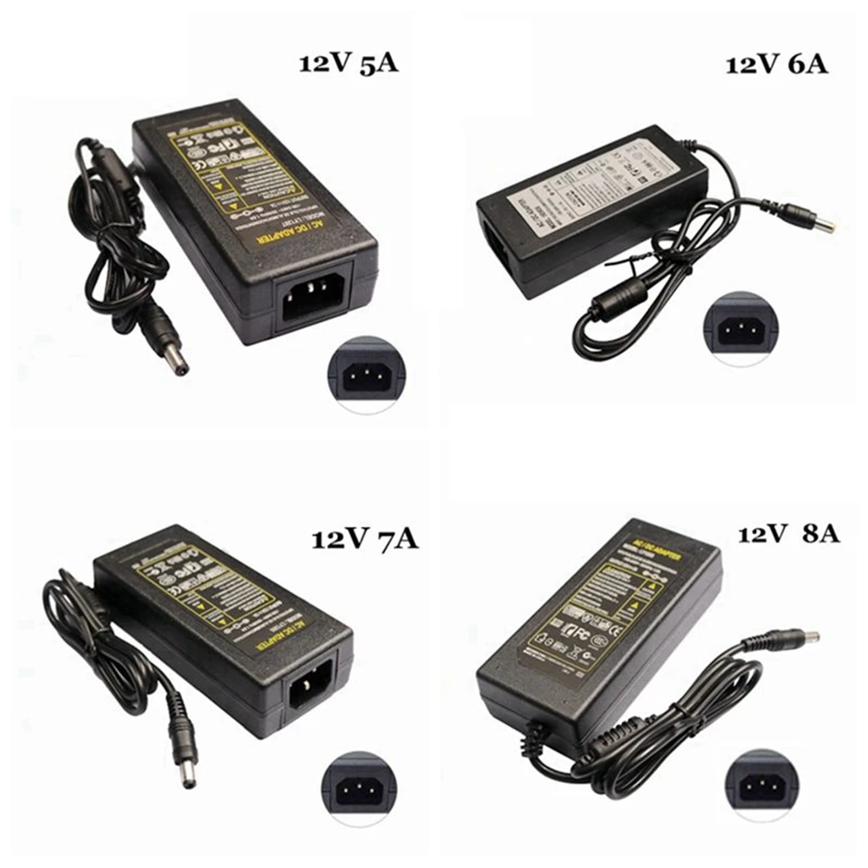 Адаптер питания переменного тока 110 В/220 В в постоянный ток 12 трансформатор