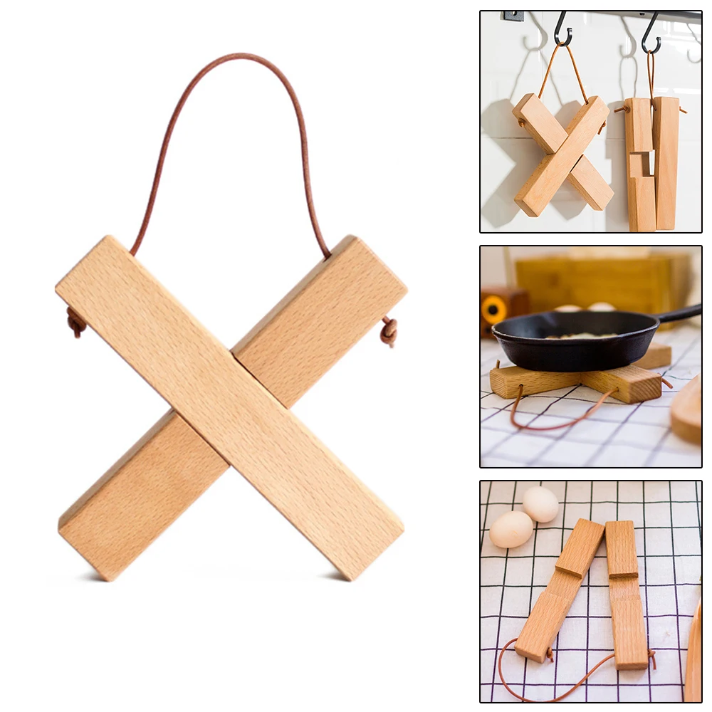 

Detachable Wood Table Mat Kitchen Pot Heat Insulated Cooling Dish Gadget Holder Placemat Tea Coffee Cup Coasters Home Decor