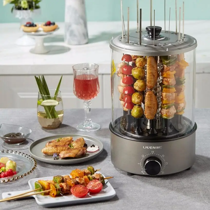 Automatic Barbecue Machine Electric Grill Small Household Smoke Free Family Flip Grill Electric Skewer