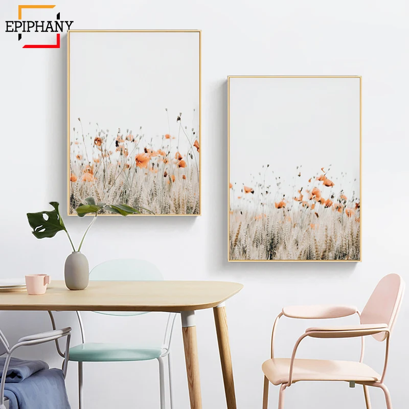 Рисунок мака ботанические настенные картины на холсте норидц природный пейзаж