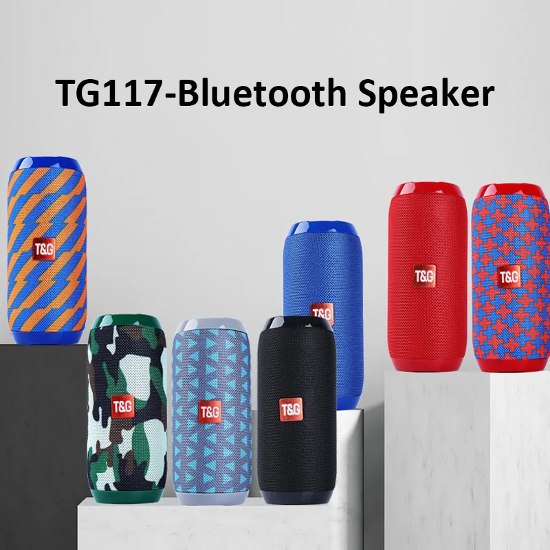 Портативная беспроводная Bluetooth колонка Бумбокс с сабвуфером и поддержкой FM радио