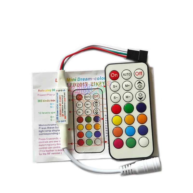 Новый ИК 21 клавишный контроллер управления для WS2811 1903 WS2812B DC5V светодиодный