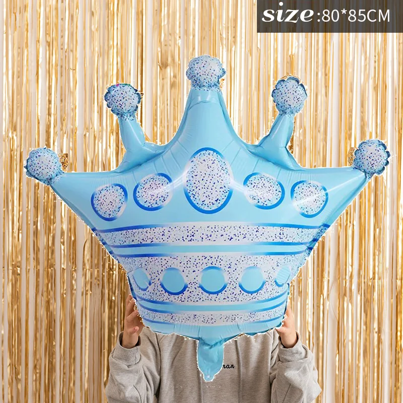 blue Crown 18-ой футбол вечерние воздушные шары Золотая Корона шампанское виски фольга шары с днем рождения украшения для взрослых шар Декор - Цвет: blue Crown