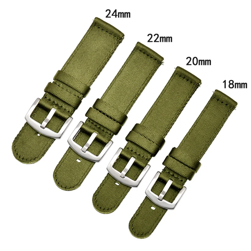 BEAFIRY Quick Release Strap Seatbelt Nylon Watch Band 18mm 20mm 22mm 24mm Lightweight Breathable Watch Straps Different Colors