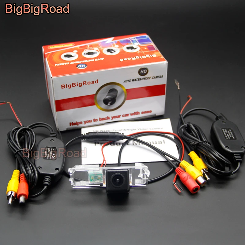 BigBigRoad Автомобильная беспроводная камера заднего вида для парковки CCD HD цветное