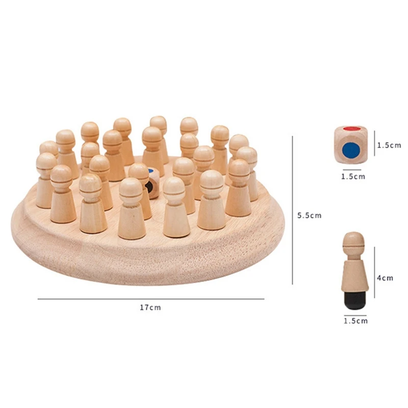

Kids Party Game Wooden Memory Match Stick Chess Game Fun Block Board Game Educational Color Cognitive Ability Toy For Children