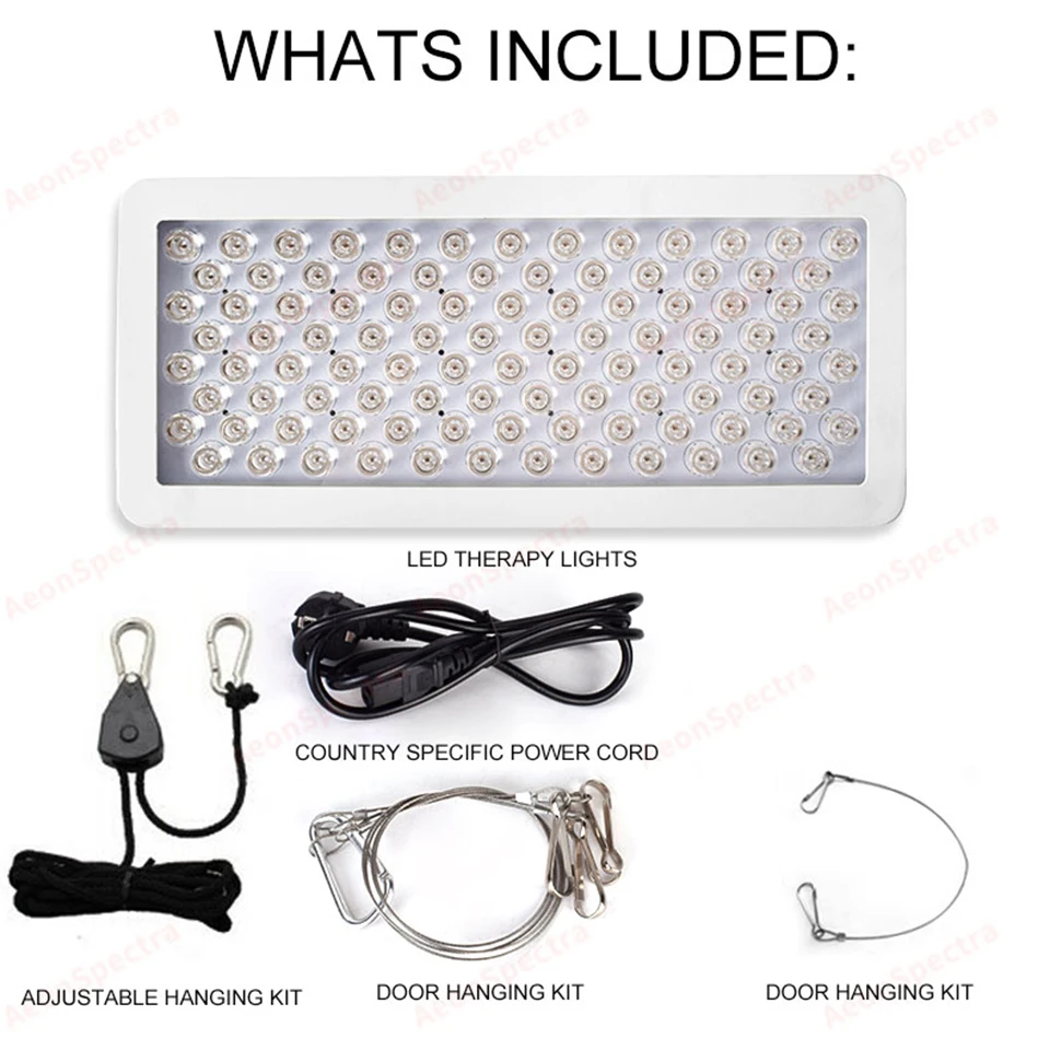 180W 300W 600W LED Red Light Therapy Deep Red 660nm and Infrared 850nm Red Therapy Lamp for Skin care and Pain