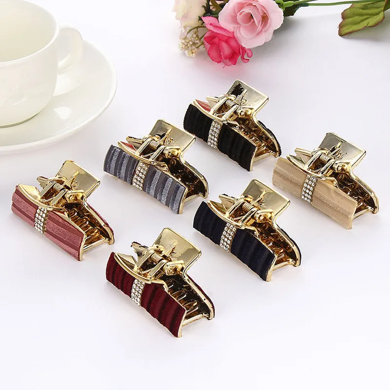 Женская заколка для волос однотонная Заколка-краб | Красота и здоровье