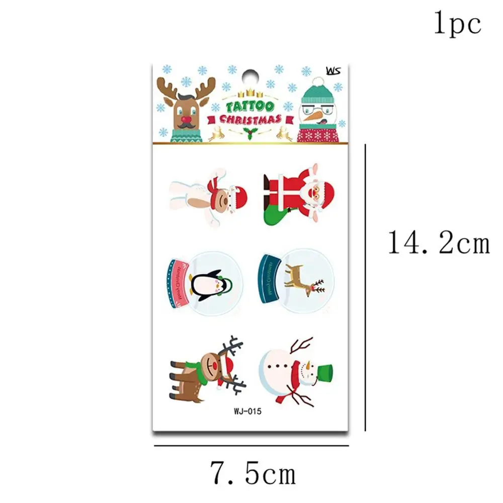 1pc Stickers 1 CHZLL съемные рождественские наклейки, украшения, Санта-Клаус, олень, Декоративный Рождественский Декор для дома, Санта-Клаус, Noel, Декор - Цвет: 1pc Stickers 1