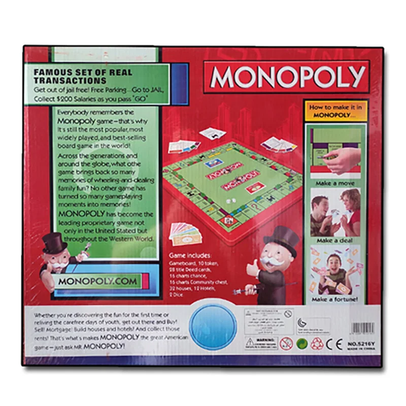 

Monopoly Fast Deal Property Trading Game From Paker Brothers Classic English Version Card Board Games Family Party Kids Toys